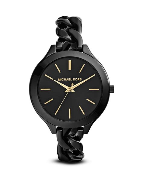 michael kors black runway watch womens|Michael Kors slim runway.